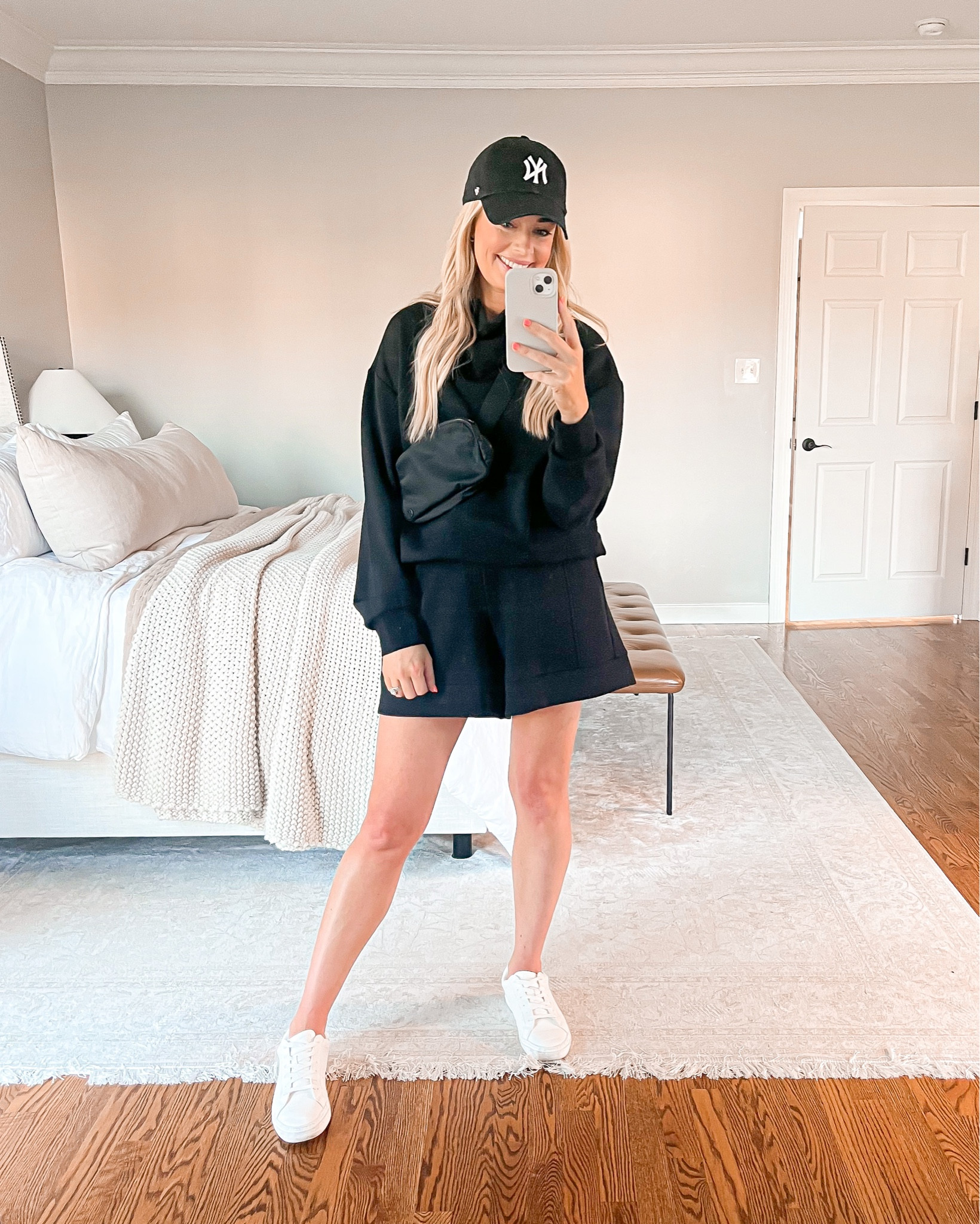 Wearing a small in sweatshirt & XS in shorts 

Loungewear, athleisure, casual outfit, lounge set, spring outfit 

#LTKstyletip #LTKSeasonal #LTKFind