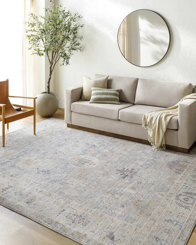 Marlene Damask Cream & Blue Area Rug - Surya x Becki Owens | Boutique Rugs
