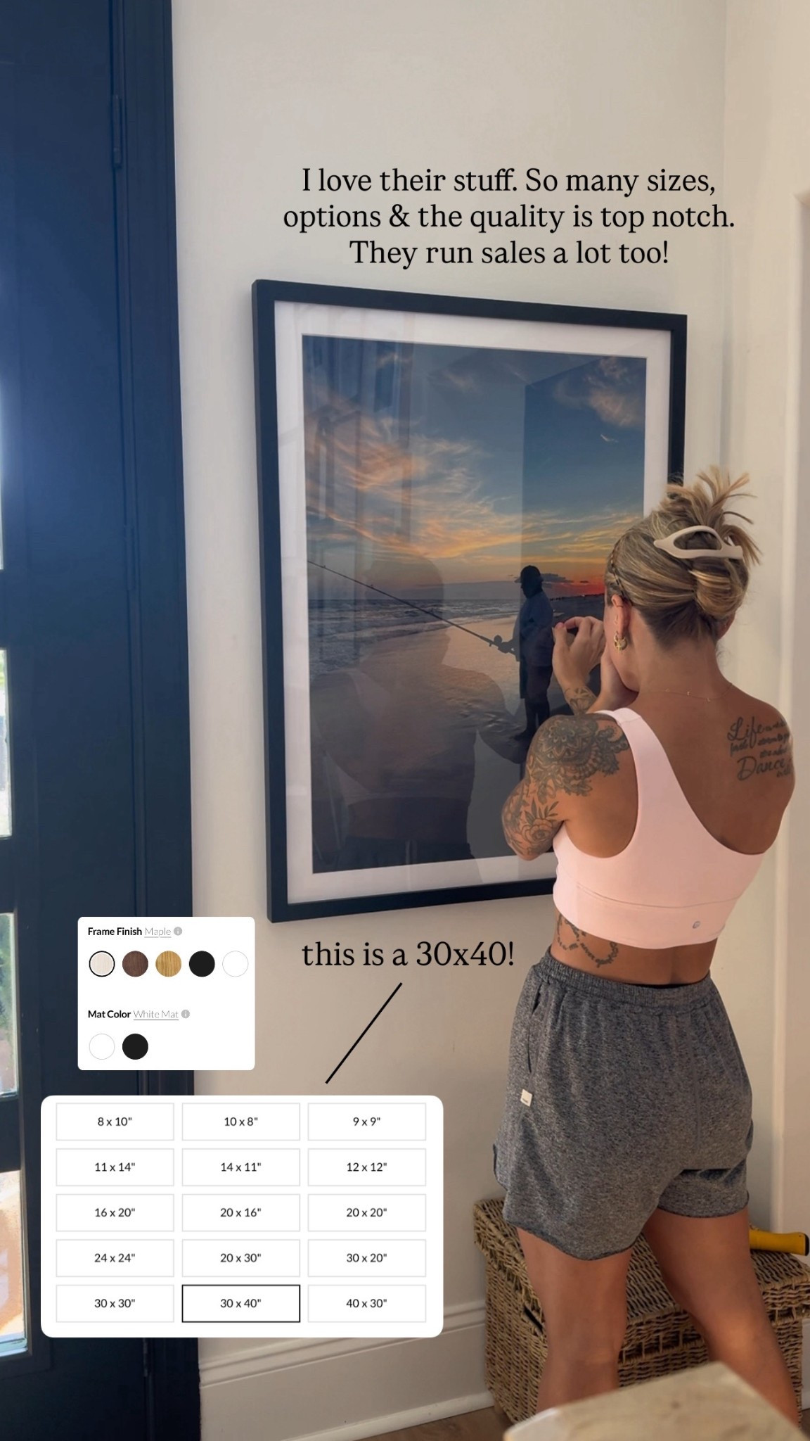 Dad🤎🕊️🌼

Wanted to frame one of my favorite memories of him & I’ve used artifact uprising a few times - so many options! This is a 30x40, black wood frame. They run sales a lot too which is great! 

Gallery wall / home decor / photos / framed picture / home / Holley Gabrielle 

#LTKFamily #LTKSaleAlert #LTKHome