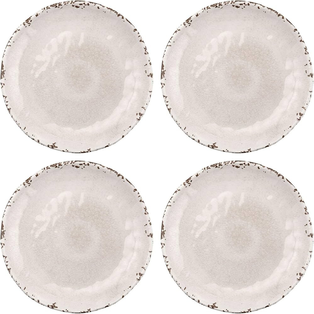 UPware 4-Piece 6 Inch Melamine Dessert Plates Appetizer Dinner Plates Small Serving Plates Party ... | Amazon (US)