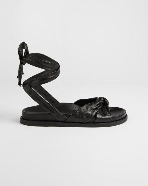 Knotted Leather Flat Sandal | Ted Baker (UK)