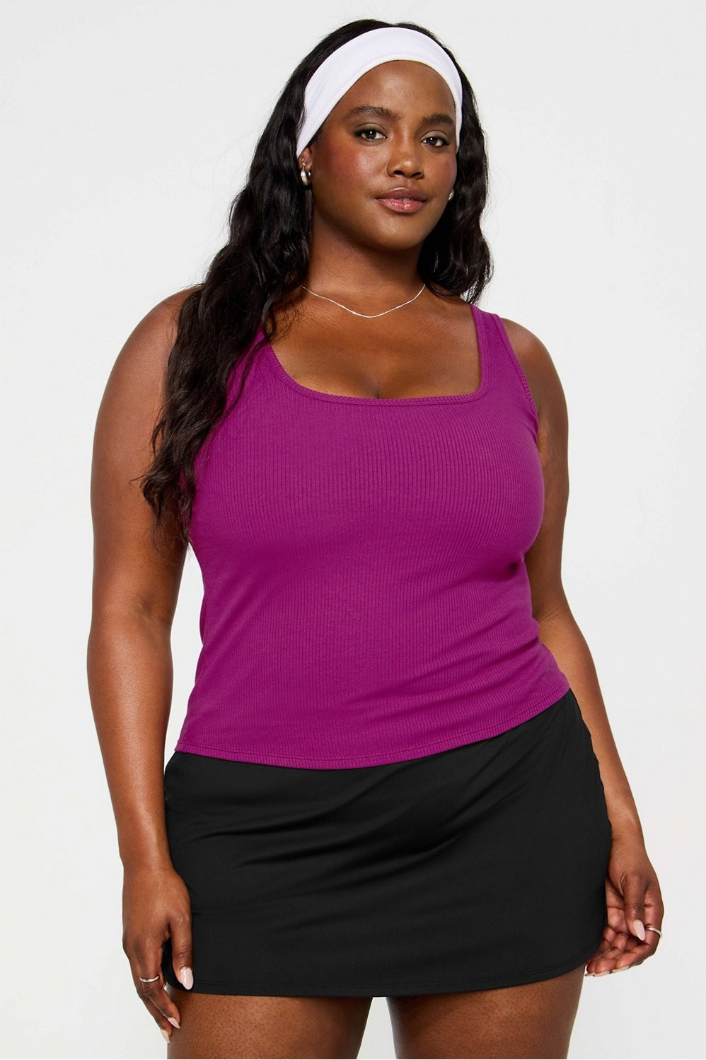 Daily Rib Square Neck Tank | Fabletics
