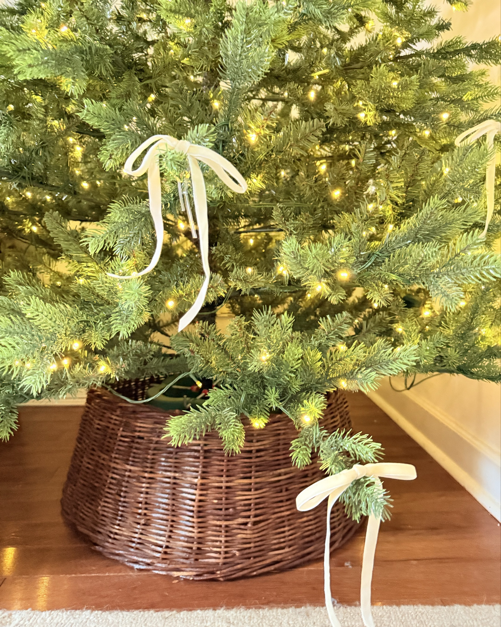 Christmas home decor. Christmas tree . Decorative velvet bows. Senjie velvet ivory and red bows . Keep me of Christmas tree. Traditional holiday home decor 

#ltk #ltkfinds

#LTKSeasonal #LTKHome