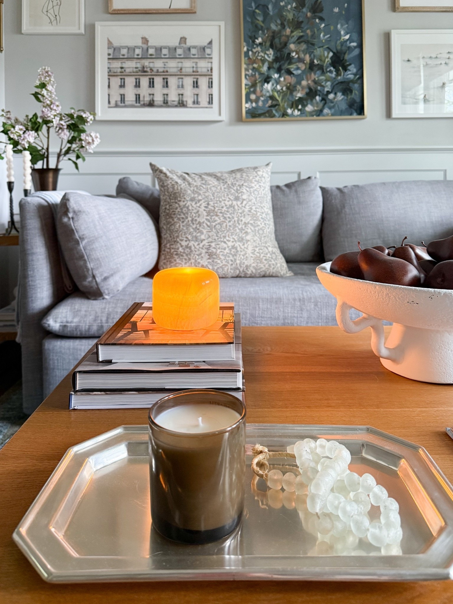 Creating a cozy collected home is always about the little layers for me. Warm candlelight, stacked coffee table books, organic textures, and simple decorative pieces are what make a space feel inviting and lived in. I love mixing timeless neutrals with soft organic elements throughout our living room to keep everything feeling relaxed, elevated, and effortless.

coffee table styling, cozy living room decor, marble tray, decorative pears, neutral home decor, layered home styling, coffee table books, collected home aesthetic, coastal traditional interiors, amazon home finds, Girl on the Hudson

#LTKHome #LTKSeasonal