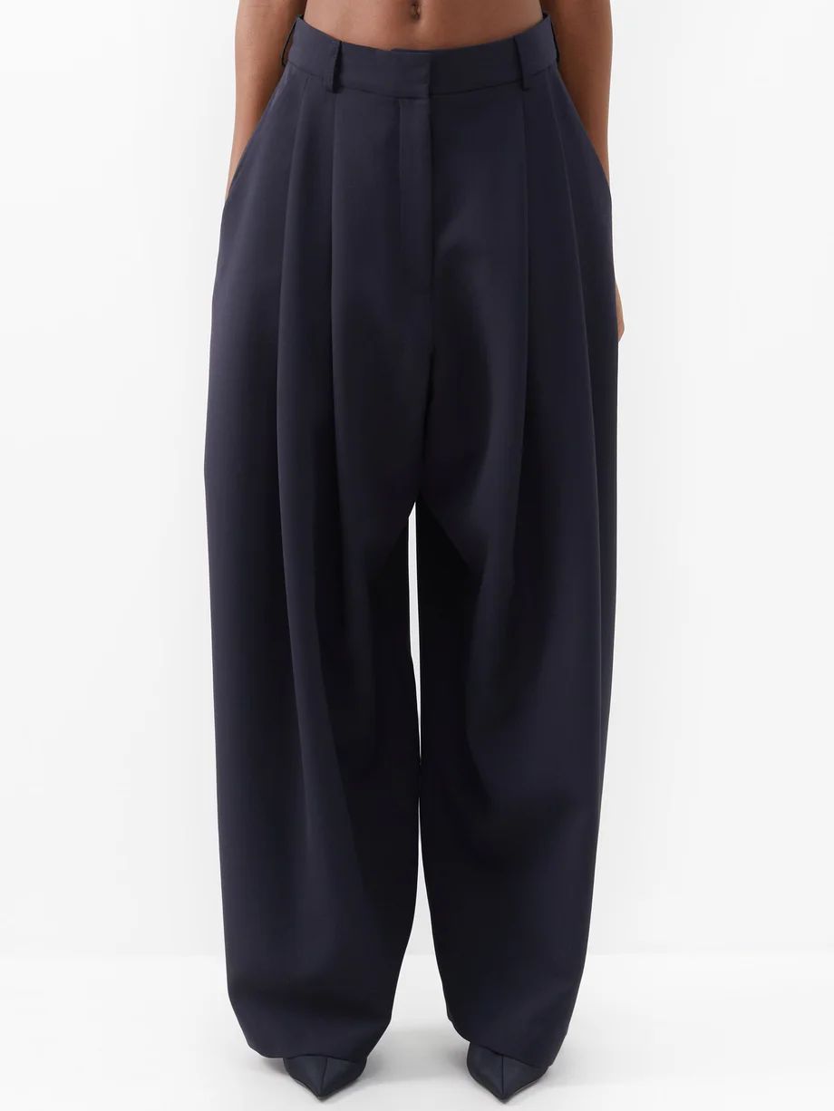 Giant pleat-front suit trousers | Matches (US)
