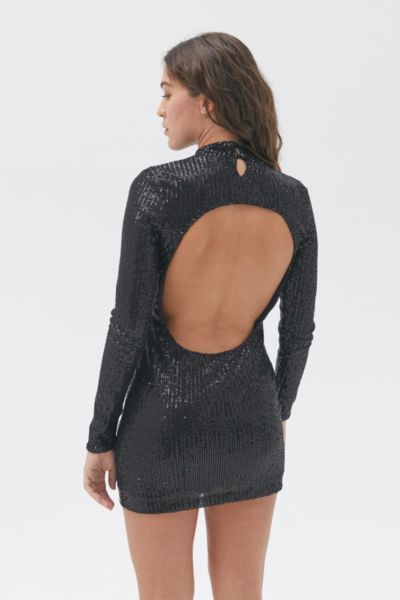Motel Guedra Sequin Open-Back Mini Dress | Urban Outfitters (US and RoW)