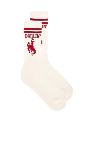 Roundup Sock in Ivory & Red | Revolve Clothing (Global)