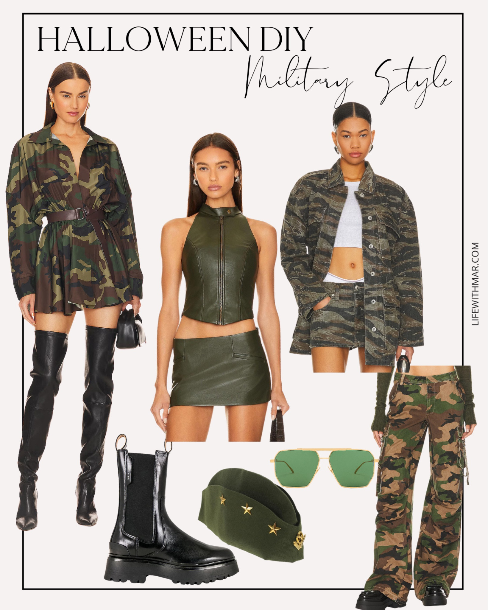 DIY Halloween Costume idea. Military, army, camo, camouflage, DIY costumes, Revolve, Halloween partyy

#LTKParties #LTKSeasonal #LTKOver40