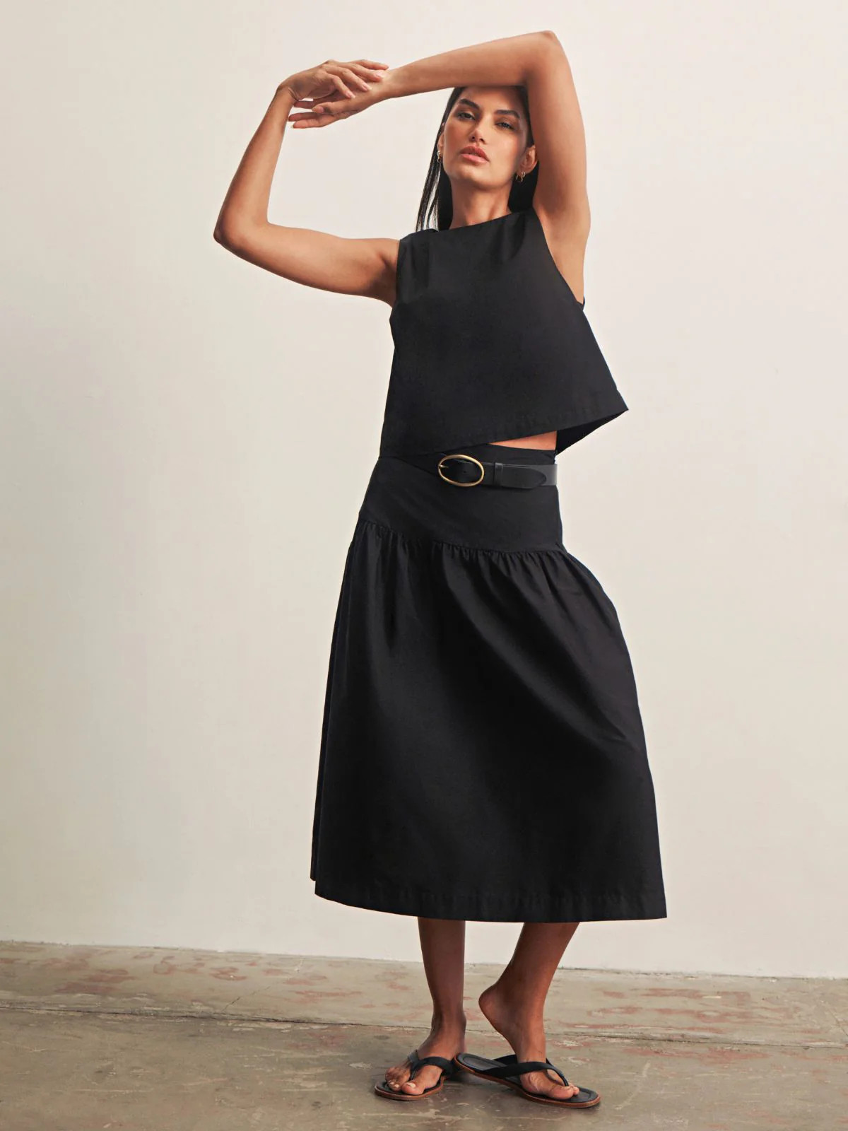 THE DESIRED SUMMER CROP SHELL BLACK | Sanctuary Clothing