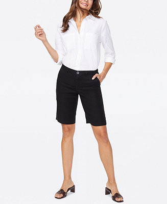 NYDJ Women's Bermuda Linen Shorts & Reviews - Shorts - Juniors - Macy's | Macys (US)