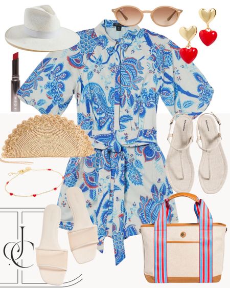 How adorable is this floral belted romper? A fabulous pop of color with a great pattern. 

Use code JESS20 for 20% off your purchase from Karen Millen. 

Floral dress, spring dress, hat, sunglasses, earrings 

#LTKshoecrush #LTKover40 #LTKstyletip