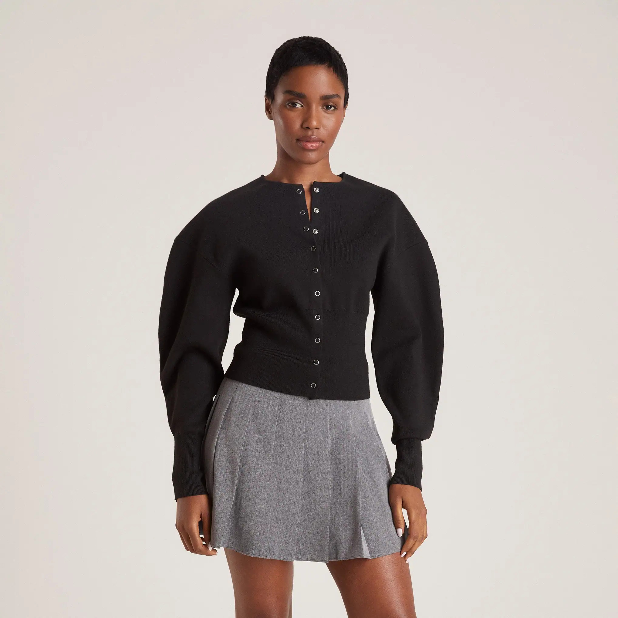 Fitted Cardigan - Black | Lounge UK