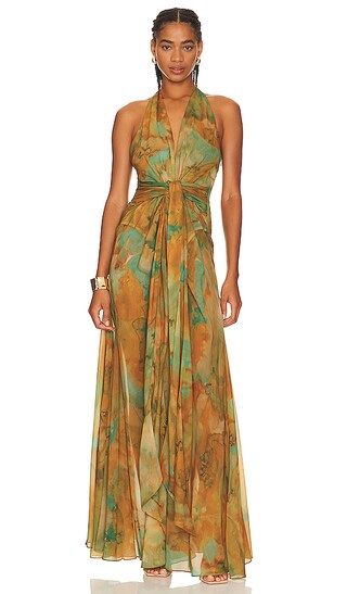 Leil Dress in Water Color Print | Revolve Clothing (Global)