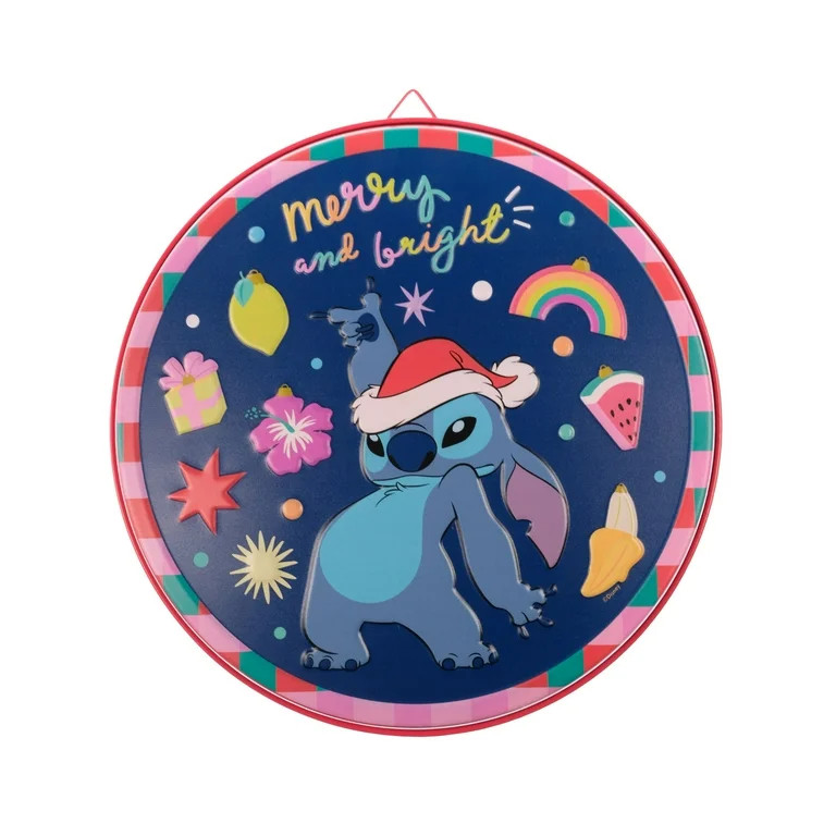 Stitch Christmas Metal Hanging Sign Wall Décor by Disney - Walmart.com | Walmart (US)