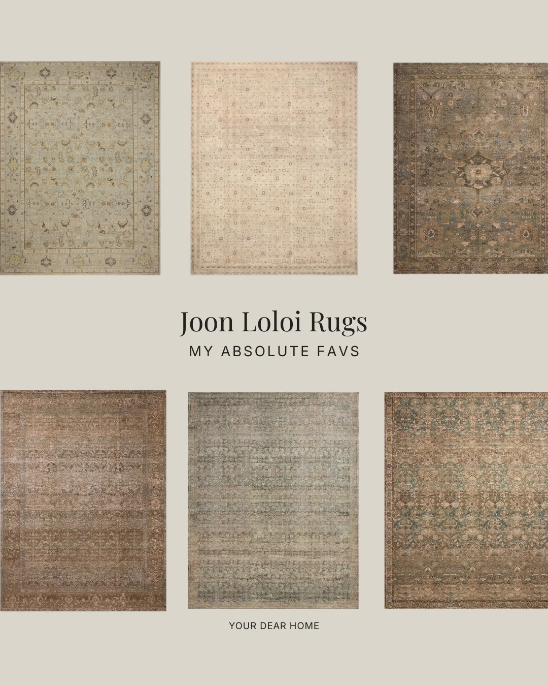 Soft, vintage-inspired Loloi rugs that instantly warm up your space with subtle pattern, muted tones, and that lived-in designer look 

 #LTKHome