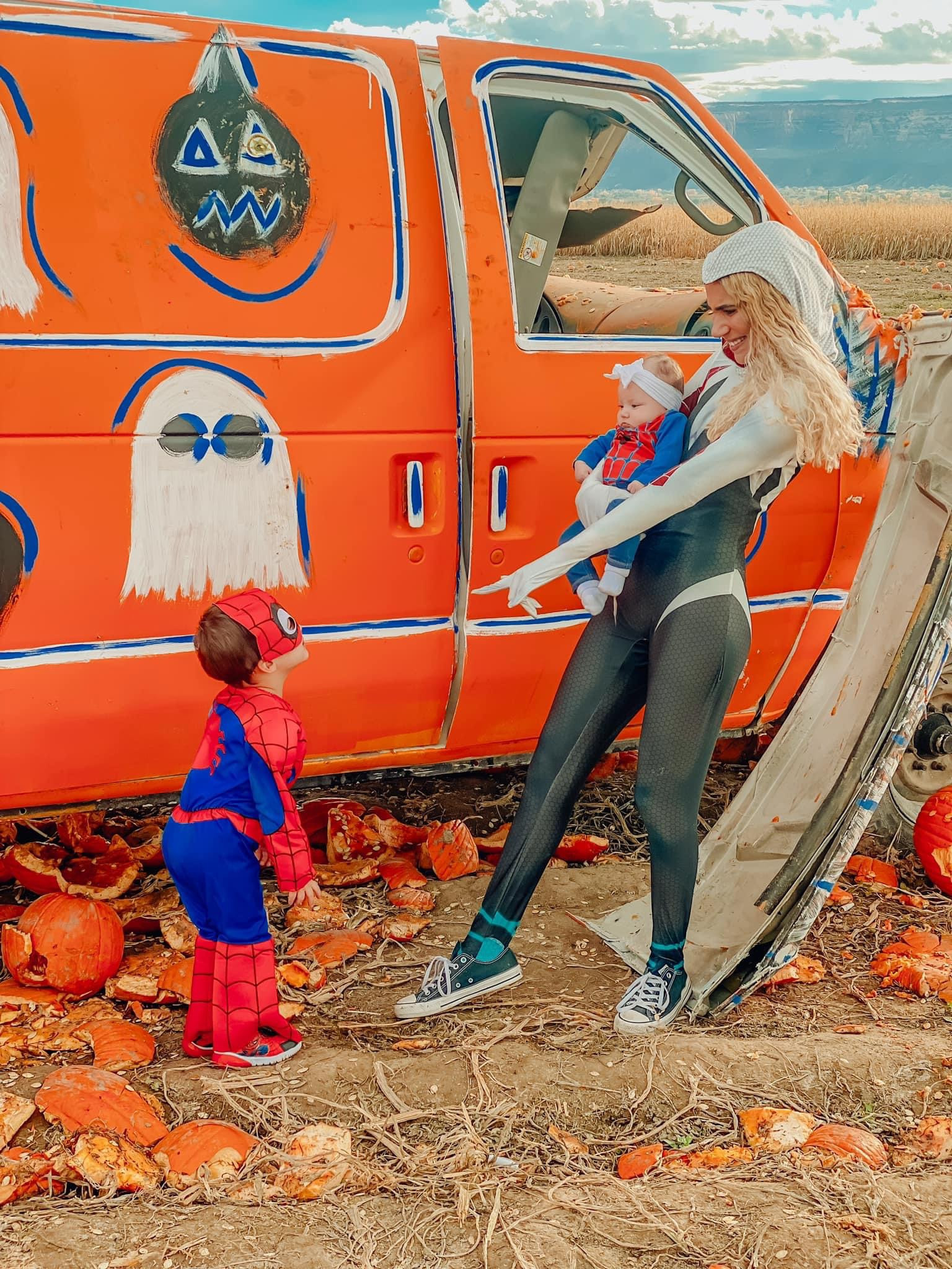 Last years Halloween look. Family Spider-Man themed. Ghost spider, Spider-Man, and baby Spider-Man we

#LTKkids #LTKfamily #LTKHalloween