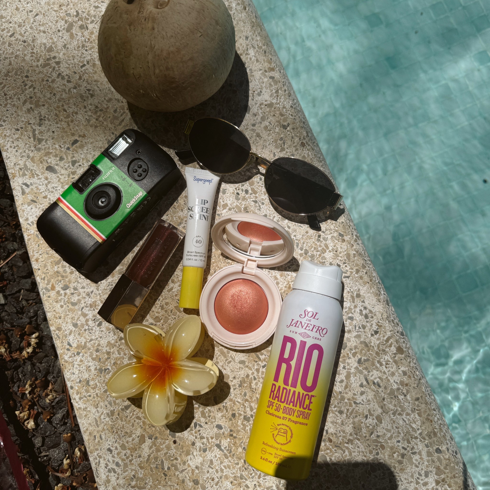 Vacation essentials! Sharing everything I’ve been reaching for nonstop here in Costa Rica 🌴✨

These are my ride-or-die pool/beach staples:

☀️ A good sunscreen (non-negotiable)
💋 SPF lip balm because burnt lips are not it
✨ Shimmer blush for that sun-kissed glow
🕶️ Chic sunnies


#LTKBeauty #LTKSwim #LTKTravel
