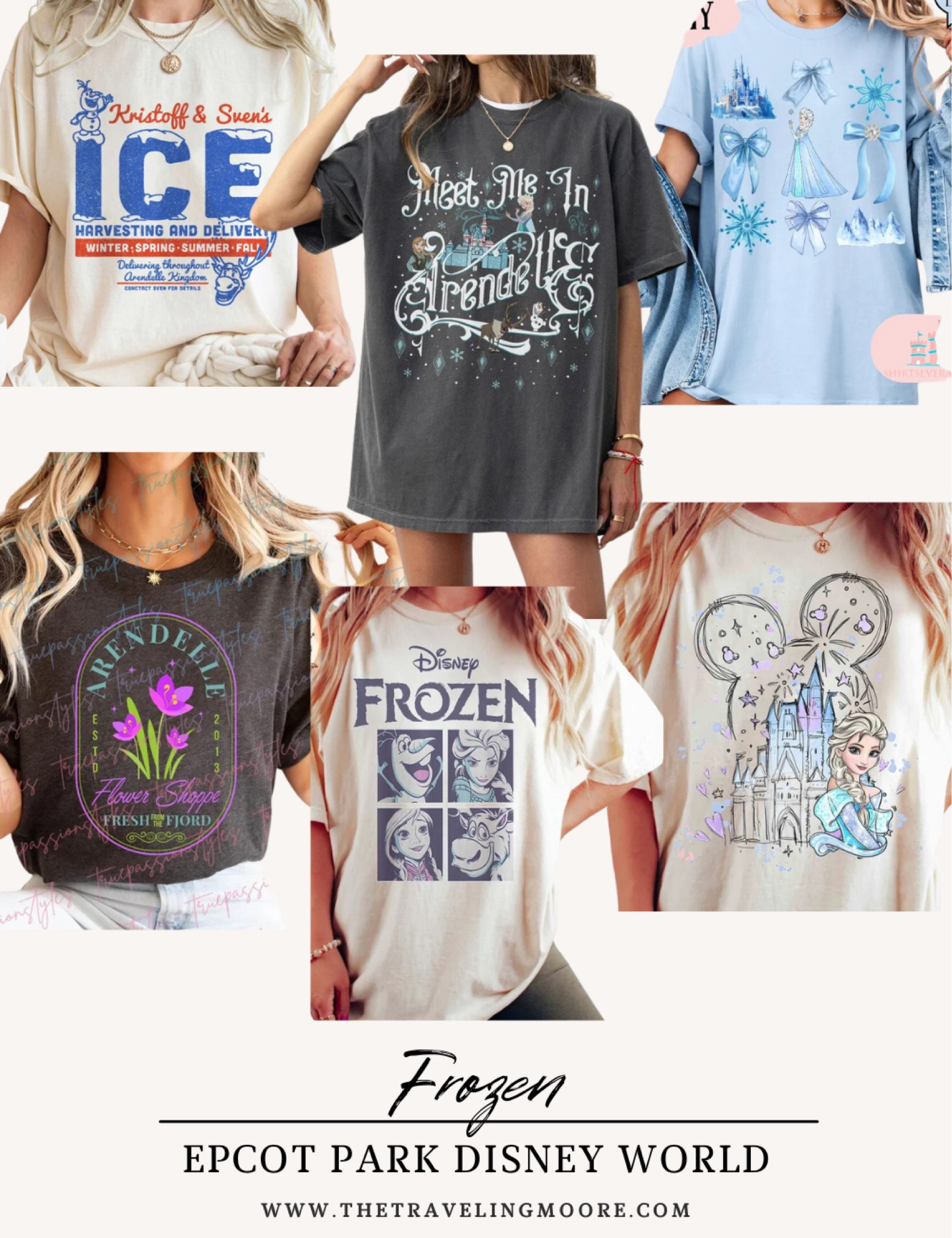 Frozen themed shirts for women to wear to Disney World 

#LTKTravel