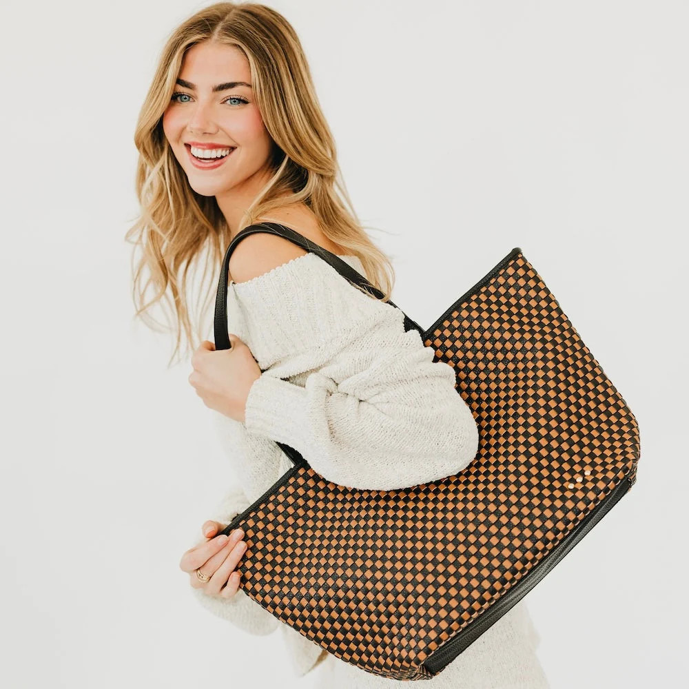 Woven Tiffany Organizer Tote Bag | Pretty Simple