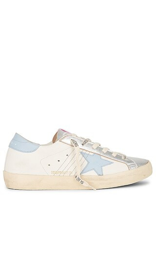 x REVOLVE Super Star Sneaker in Light Blue & White | Revolve Clothing (Global)