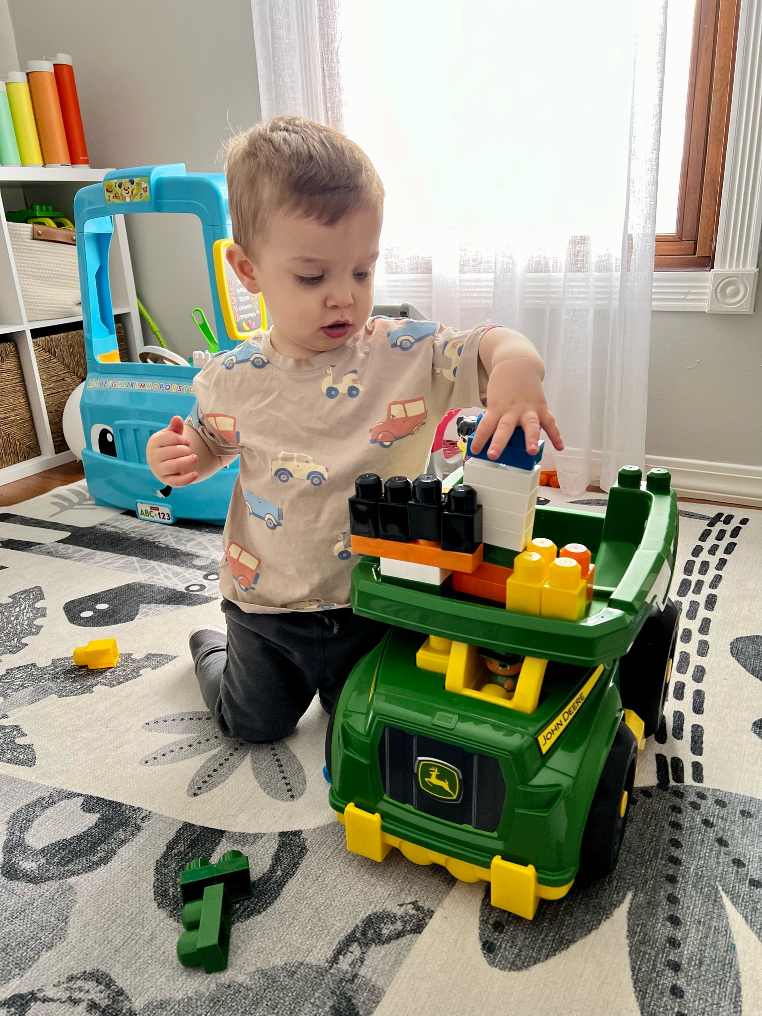 Mega Bloks John deer dump truck. This thing is so cool and Ezra loves playing with it. 

#LTKkids #LTKbaby #LTKhome