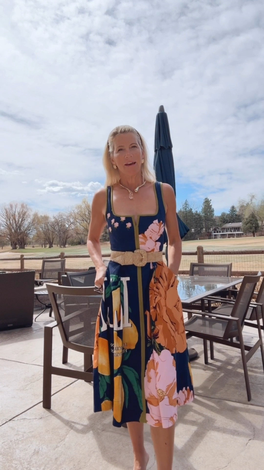 Chic floral dress outfit for outdoor birthday celebrations.

#LTKootd #LTKmomlife #LTKOver40