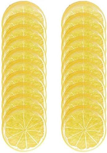 HORNO Fake Fruit Home House Kitchen Party Decoration Faux Fruit Props(Simulation Yellow Lemon Sli... | Amazon (US)
