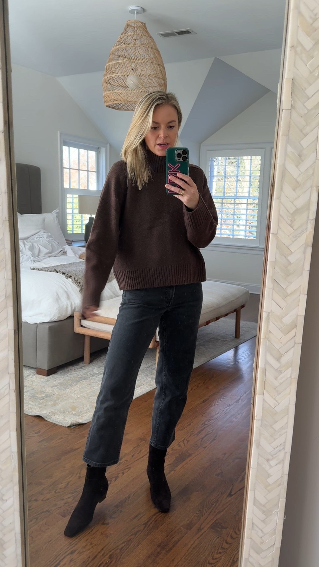 Abercrombie sale! Take an extra 15% off with code CYBERAF 
-medium sweater 
-26R jeans, I’m 5’5. 30% off 
-ankle boots 40% off with code LETSGO and fit tts 
-custom phone case 20% off 

#LTKSaleAlert #LTKHoliday #LTKGiftGuide
