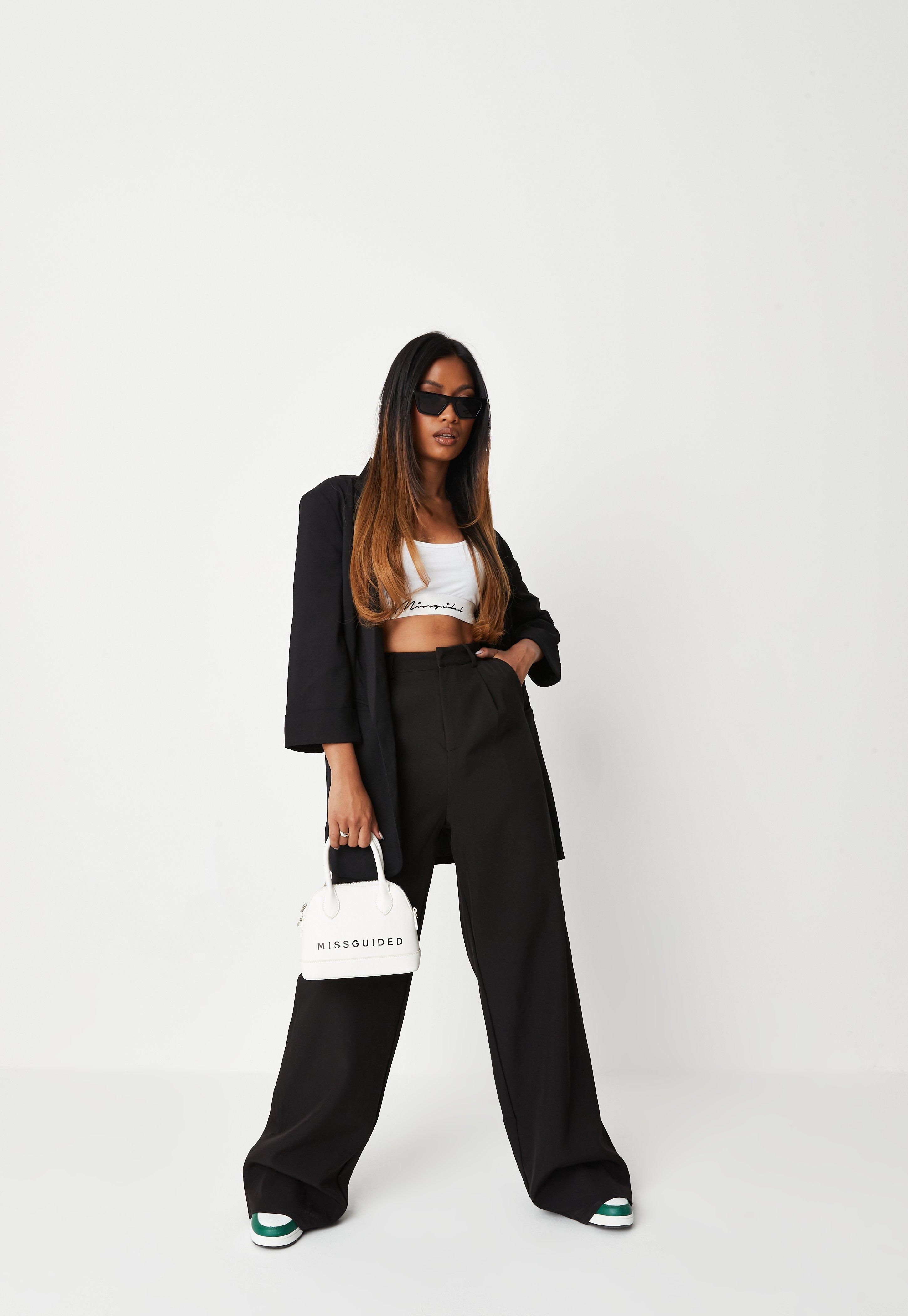 Missguided - Black Co Ord Boyfriend Blazer | Missguided (US & CA)