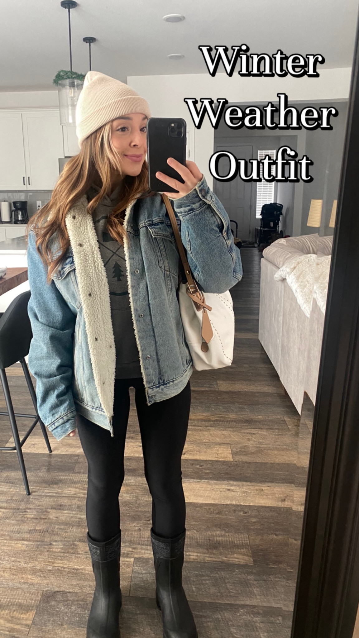 My go to outfit for the cold weather.

Muck boots, perfect for snow! Fleece lined leggings. Hoodie! Thick over sized Jean jacket. Beanie!


#winter #winteroutfit #warmoutfit #warmclothes #winterlooks #winterootd #coldweatheroutfit

#LTKSeasonal #LTKfindsunder50 #LTKsalealert