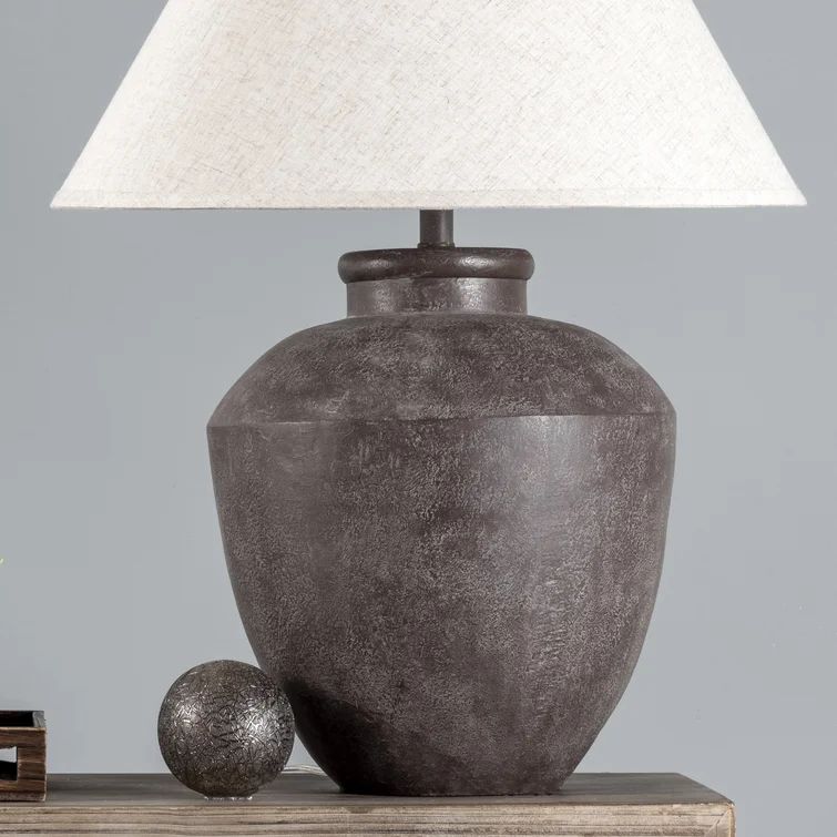 Aldhair Metal Brown Table Lamp | Wayfair North America
