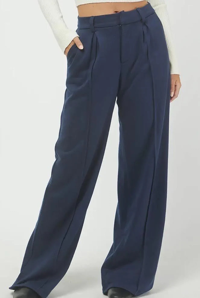 Scarlett French Terri Trouser Pant - Navy | Needii | Ama La Vita