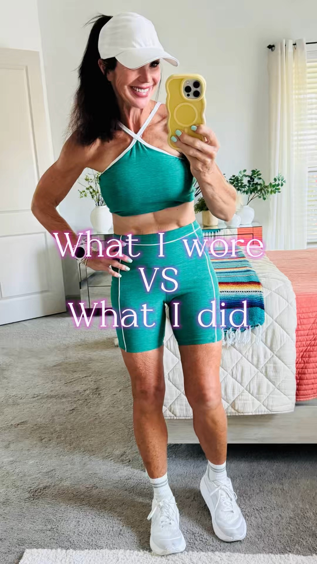 What I wore vs what I did!  It’s known fact that when you wear cute workout clothes your workout goes better!! How adorable is this set?  Proof you don’t need to spend the big bucks to have adorable athletic wear!

#LTKootd #LTKfitnessgoals #LTKActive