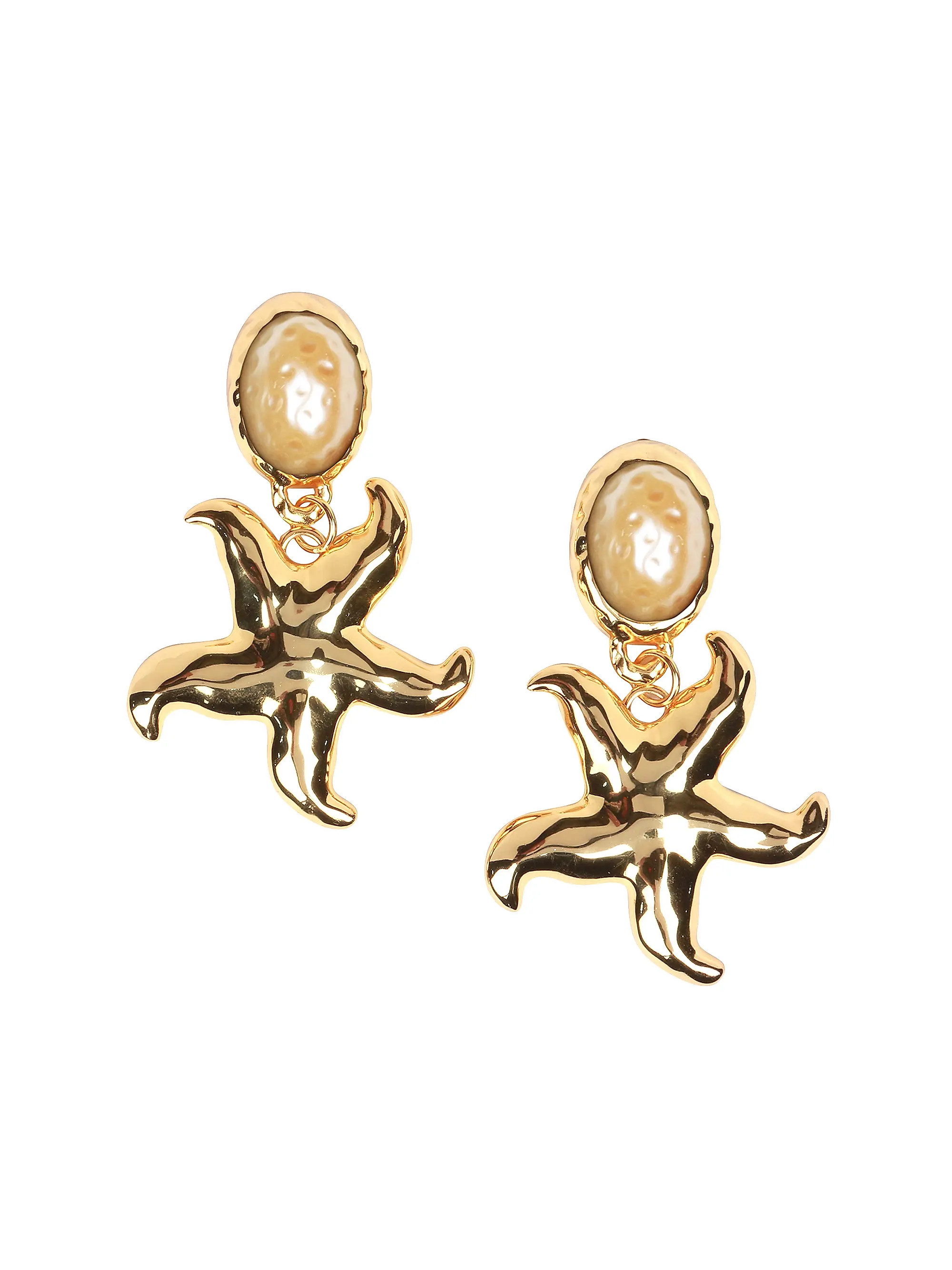 Underwater Mermaid Dreams Gold-Plated & Resin Drop Earrings | Saks Fifth Avenue