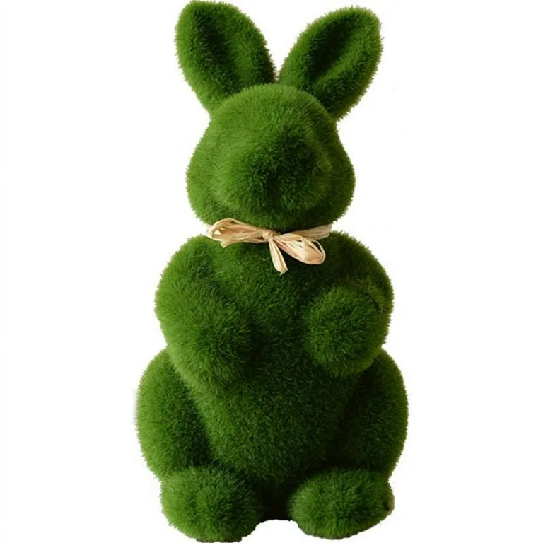 Lovely Handmade Moss Rabbit Artificial Turf Grass Easter Bunny Home Office Decoration Ornament Ac... | Walmart (US)