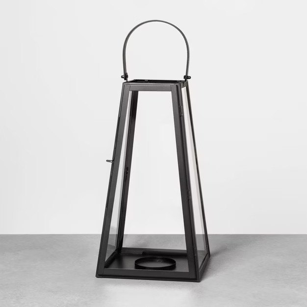 Metal Lantern Black - Hearth & Hand with Magnolia | Target