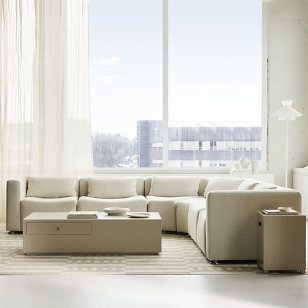 Ready for your living room refresh? New Billy Cotton X West Elm home collection is monochromic and minimalist. Yet, we love the detail-focus design philosophy like this super comfy contract grade( durable) modular sofa that features subtle curved seating cushions. The low slung profile and the metal legs will elevate any space with modernity.  

#LTKhome #LTKfamily #LTKSeasonal