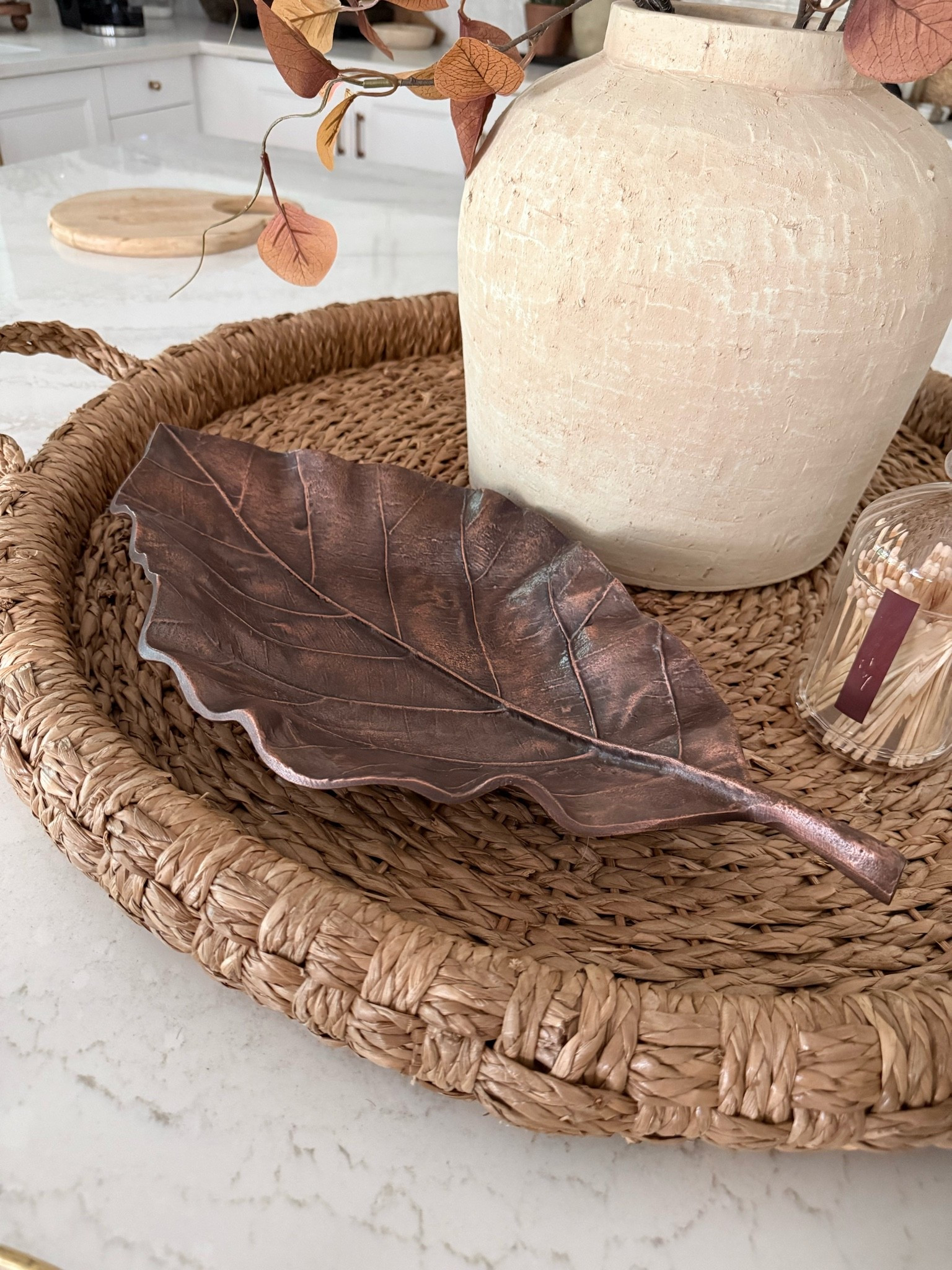 Affordable elegance …such a pretty leaf tray. 
Perfect for Fall🤎
Cozy home decor

#LTKfall #LTKhome