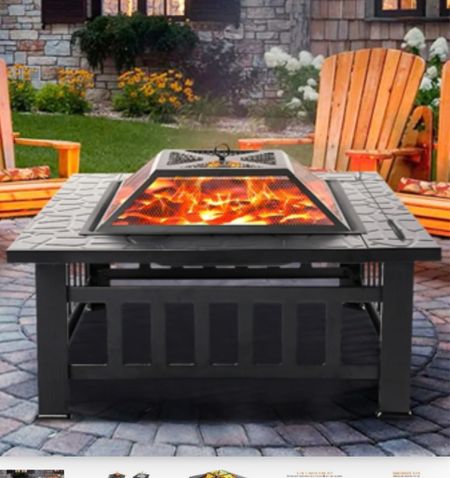 Fire Pits for Outside, 32" Wood Burning Fire Pit Tables with Screen Lid, Poker, BBQ Net, Ice Tray, Food Clip and Cover, Backyard Patio Garden Outdoor Fire Pit/Ice Pit/BBQ Fire Pit, Black
Now $84.99
(You save $115 - was $199.99)


#LTKhome #LTKfindsunder100 #LTKSeasonal