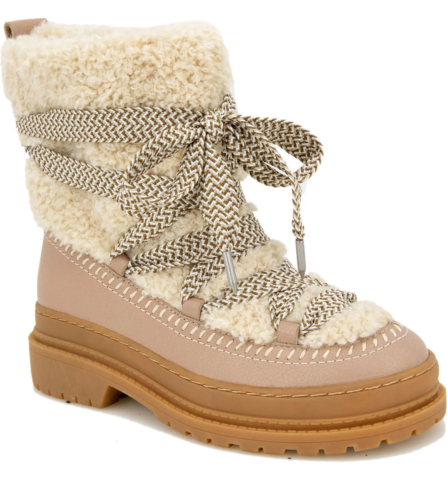 Yuki Leather & Faux Shearling Boot | Nordstrom Rack