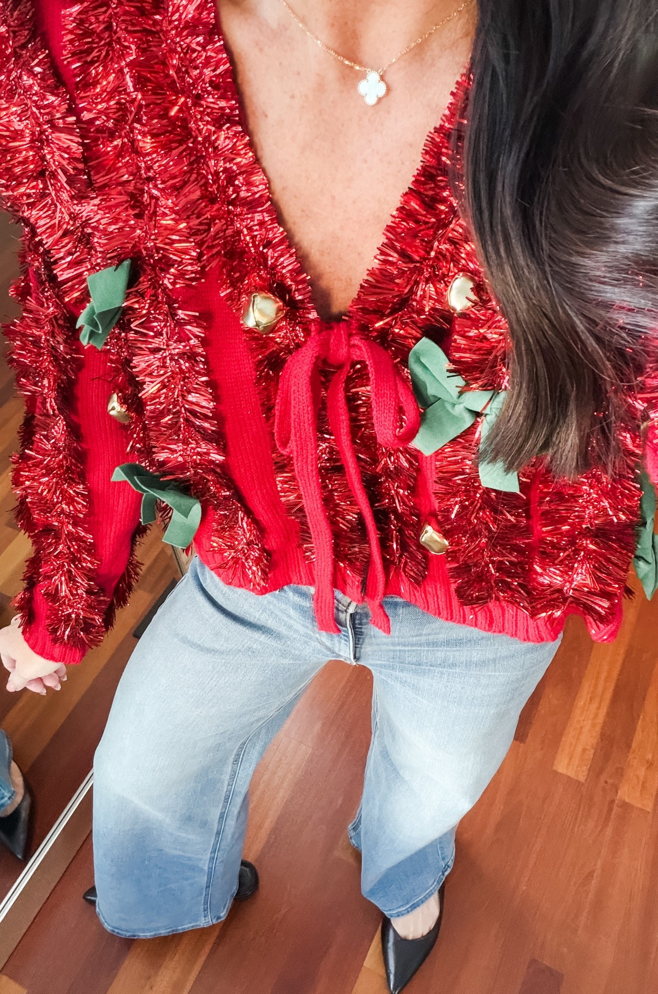 Holiday sweater
Ugly Christmas sweater
Small top 2 denim 

#LTKFindsUnder50 #LTKHoliday