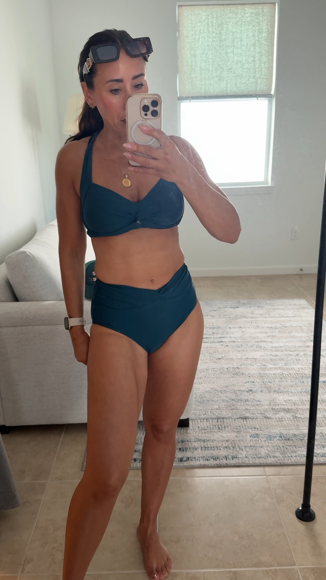 10/10 Amazon swimwear 
Size small tts 
Beautiful suits, great colors, lots of options, high quality at a budget friendly price. Both under $30. Use my exclusive discount code for 15% off of the blue and white striped and 35% off the green blue suit. Please note the code codes are different.
Striped suit code: HJVB2MTP
Green/blue suit code: Y22PLJ2M

Amazon find
Budget affordable two piece bikini Amazon fashion under $30 on sale coupon discount