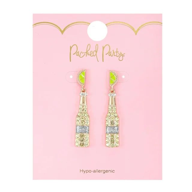 Packed Party Women's Goldtone Cerveza and Lime Earrings | Walmart (US)