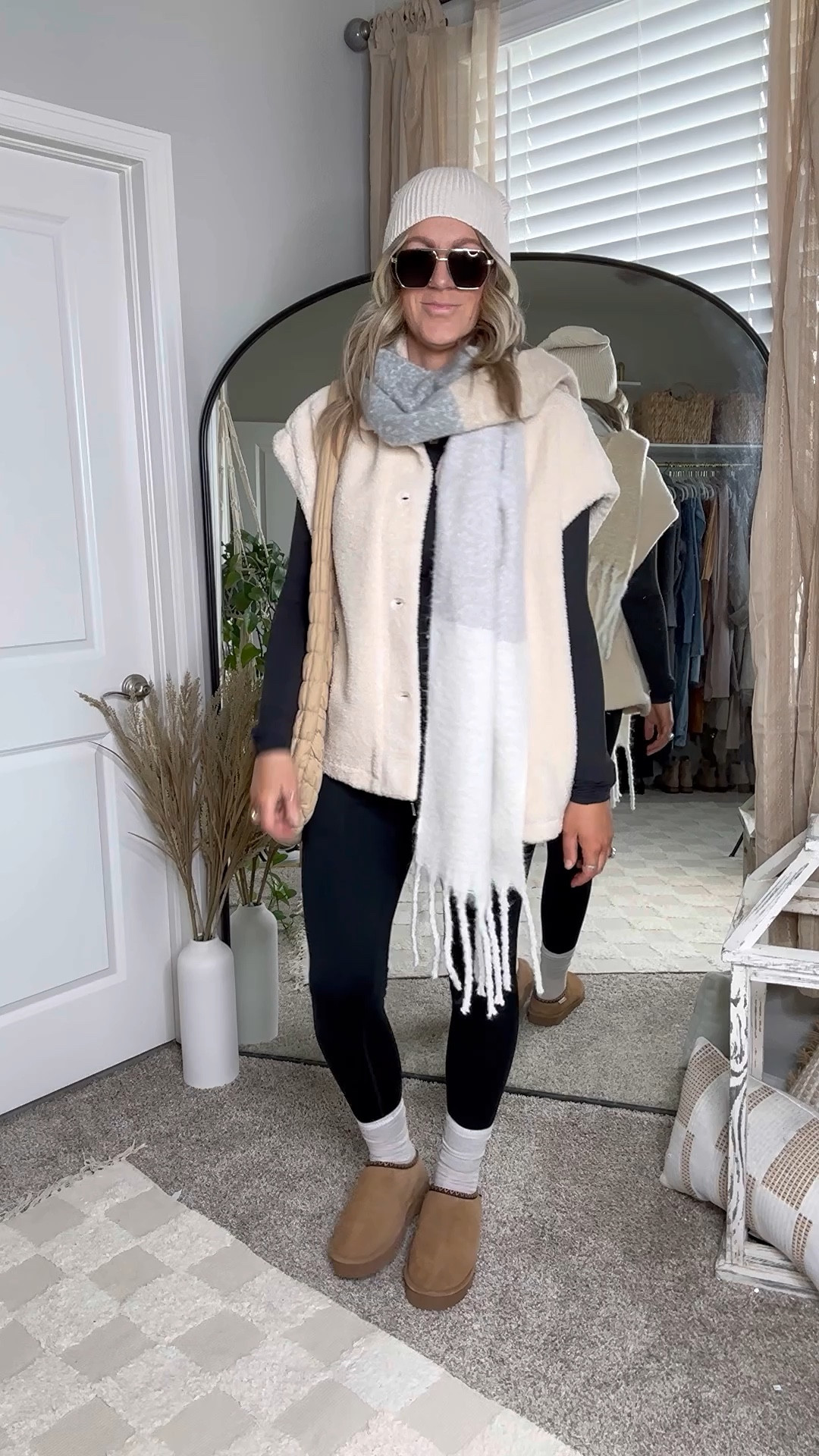 Sherpa vest! Wearing a large 

#LTKMidsize #LTKSeasonal #LTKStyleTip