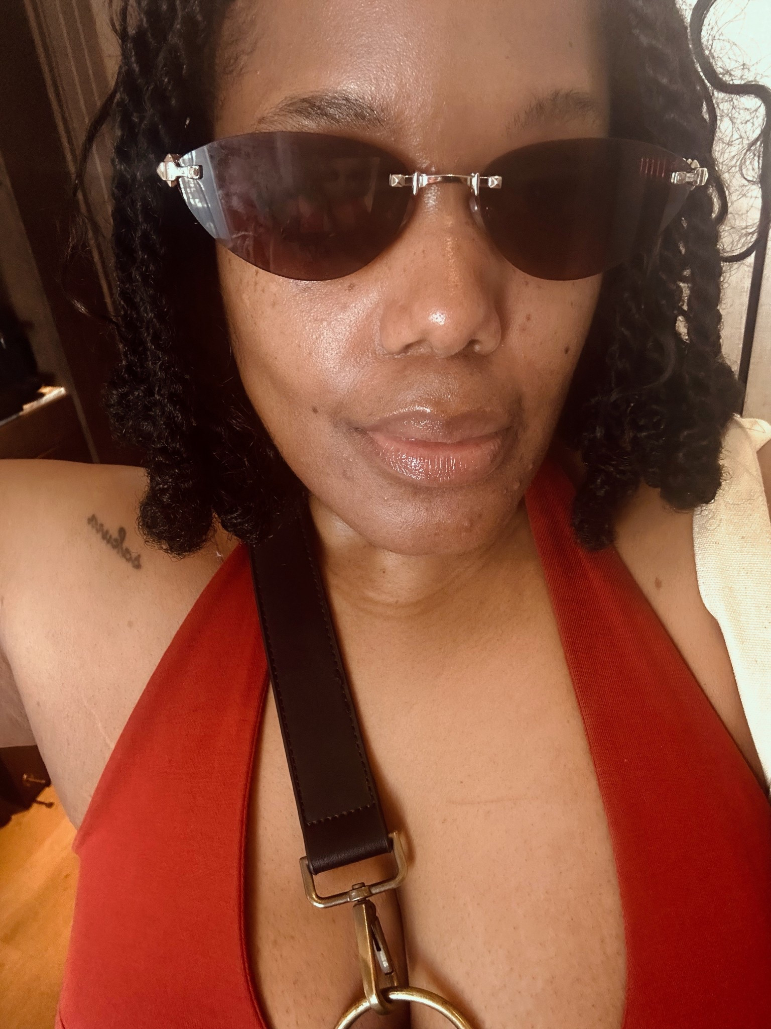 These frameless cat eye sunglasses immediately activate vacation mode 😎

Hehehe I feel like the main character walking around these ✨🎬

#LTKOver40 #LTKSeasonal #LTKootd