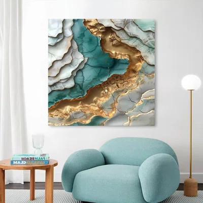 Hand-painted three-dimensional relief wall decor | Wayfair North America