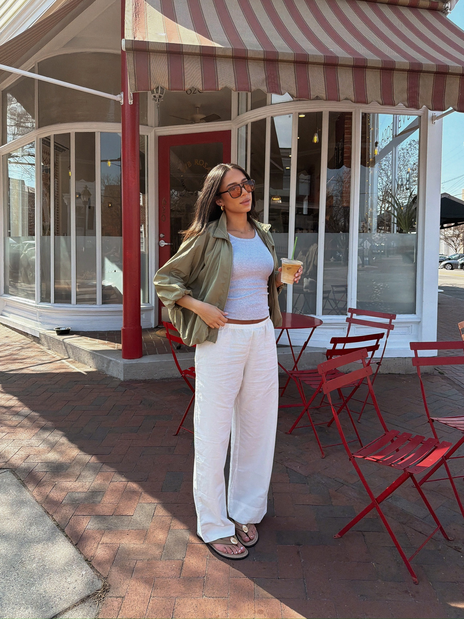 Use code NENA20 to save on my funnel-neck jacket!! Wearing size S jacket, size S tank, size M linen pants (they come in so many colors) 

white pants, linen pants, pull on pants, spring outfit, spring fashion, mom outfit, postpartum outfit 

#LTKmomlife #LTKSaleAlert #LTKSeasonal