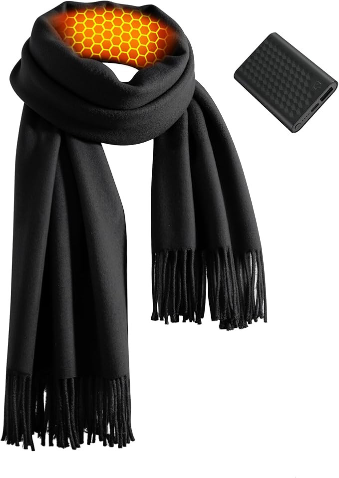 Wulcea Graphene Heated Scarf For Women 5V2A 6000mAh Fast Charge Large Capacity Battery | Amazon (US)