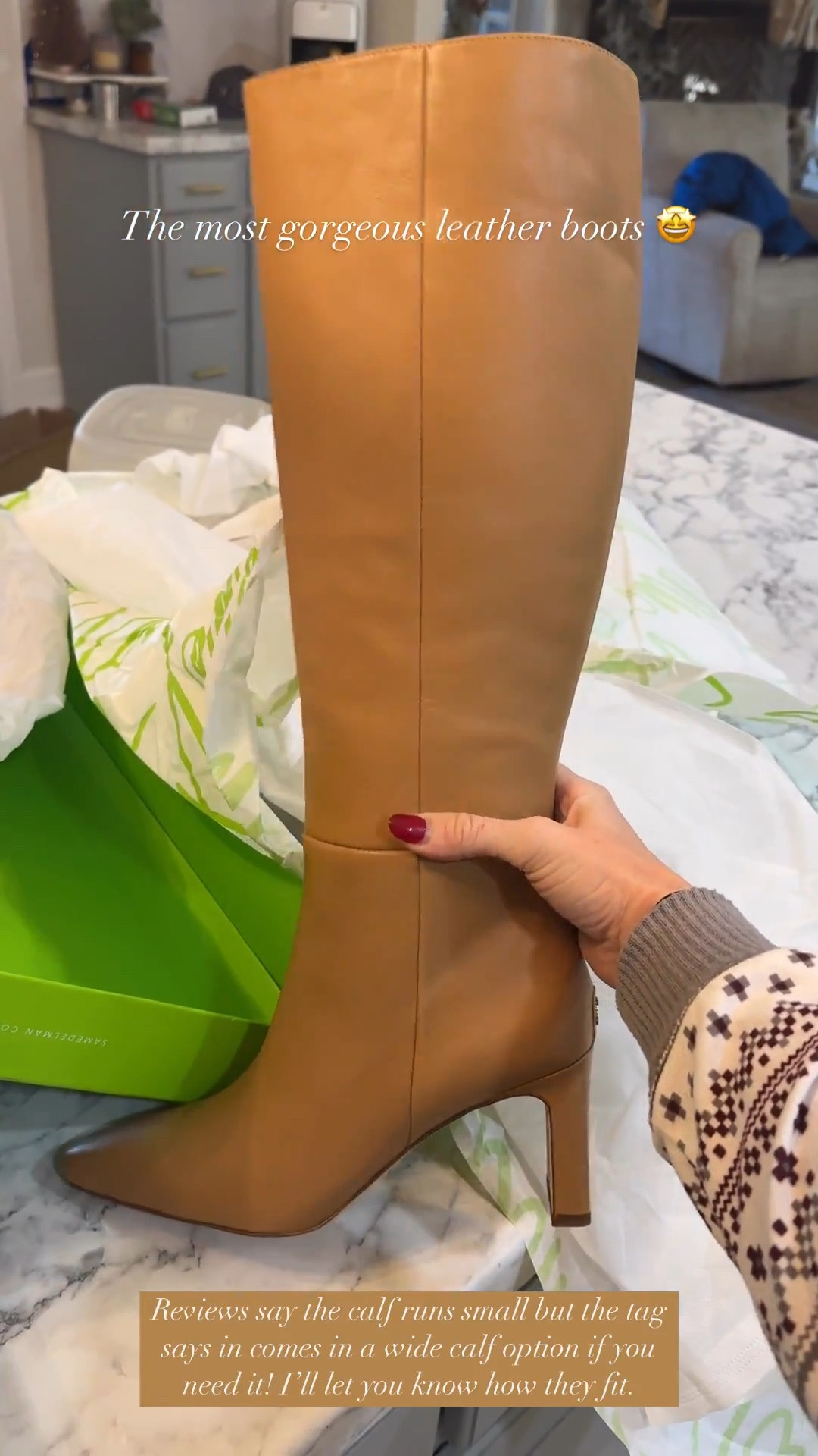 The most gorgeous leather knee high boots 🤩 they have them in a wide calf too that is highly rated! *Use code “goodbye2024” for $30 off! 

Perfect for parties, workwear, date night, holiday looks etc! 

Sam Edelman tan tall leather boots, wide calf boots, women’s winter boots, neutral holiday look, new year eve outfit 



#LTKWatchNow #LTKGiftGuide #LTKShoeCrush