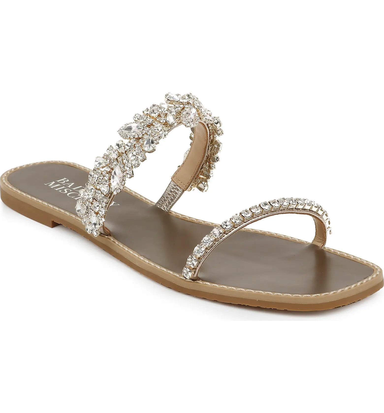 Badgley Mischka Jenelle Embellished Slide Sandal | Nordstrom